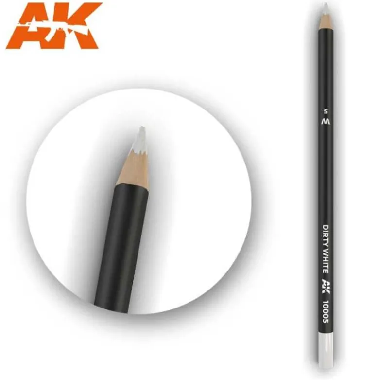 Watercolor Pencil Dirty White