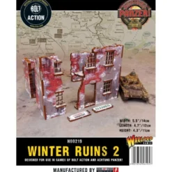 WW2 Normandy Achtung Panzer Winter Ruins 2 (Prepintado)