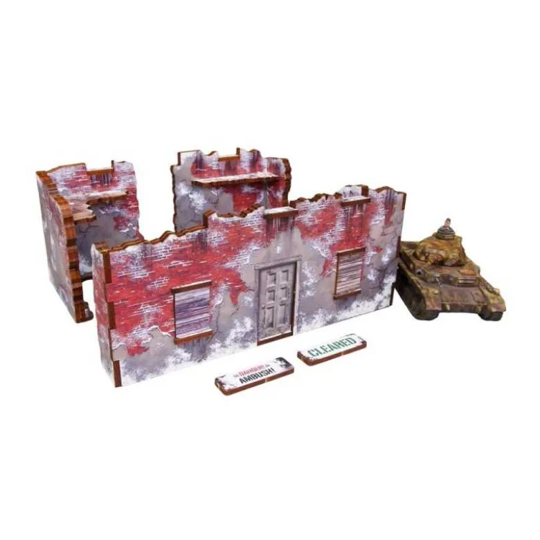 WW2 Normandy Achtung Panzer Winter Ruins 1 (Prepintado)