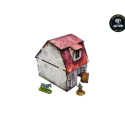 WW2 Normandy Coach House w. Chicken Coop (Prepintado)