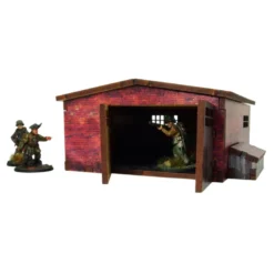 WW2 Normandy Large Brick Shed (Prepintado)
