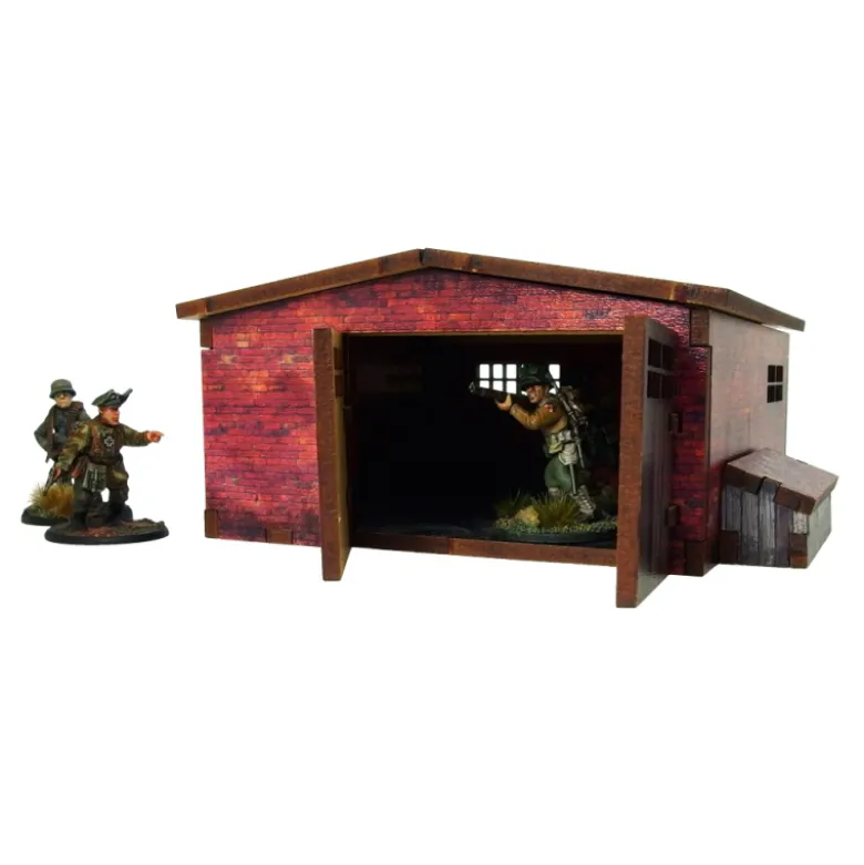 WW2 Normandy Large Brick Shed (Prepintado)