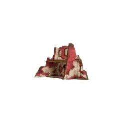 WW2 Normandy Ruined Large House 2 (Prepintado) [28mm/1:56]