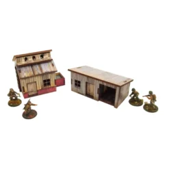 WW2 Normandy Small Sheds w. Dovecote (Prepintado)