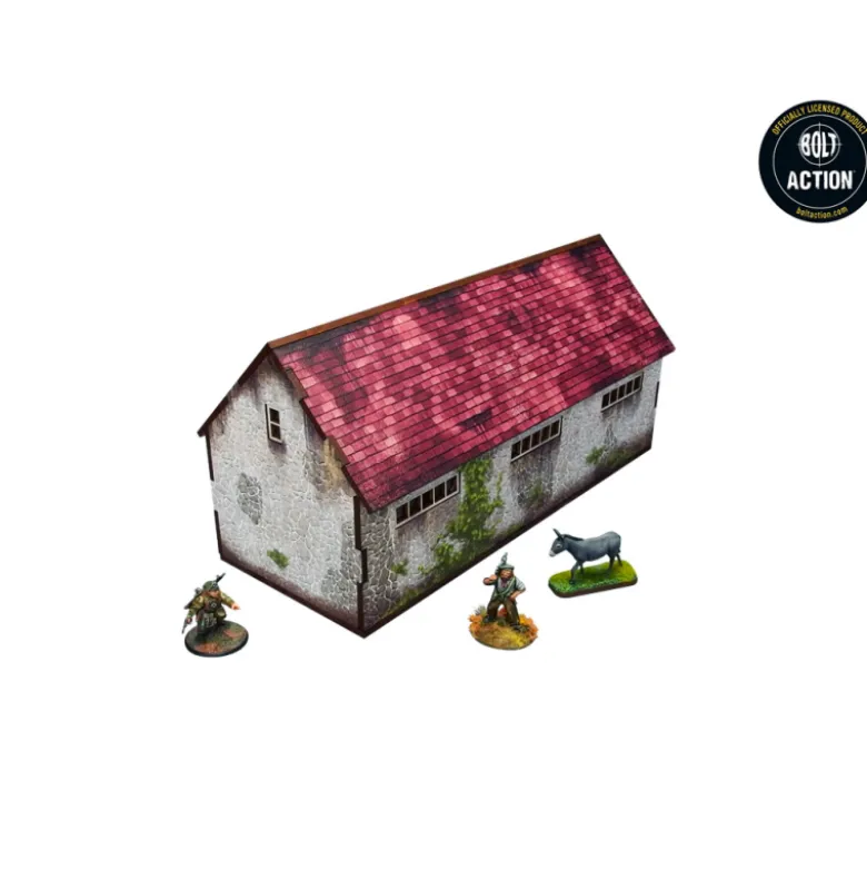 WW2 Normandy Stable w. Dovecote (Prepintado)