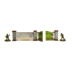 WW2 Normandy Wall w. Gate (high) (Prepintado)