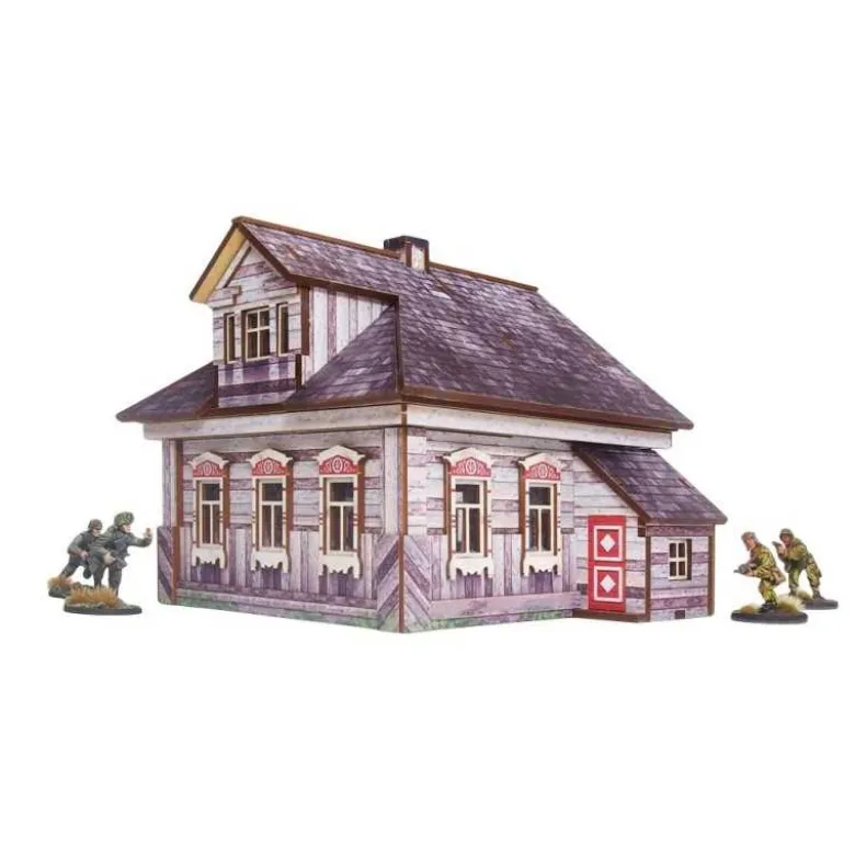 WW2 Ostfront Village Whitewashed Dacha (1) (Prepintado)